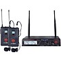 Nady U-2100 LT - Dual Channel UHF Wireless System with Omnidirectional Lavalier/Lapel Microphone Band A and B