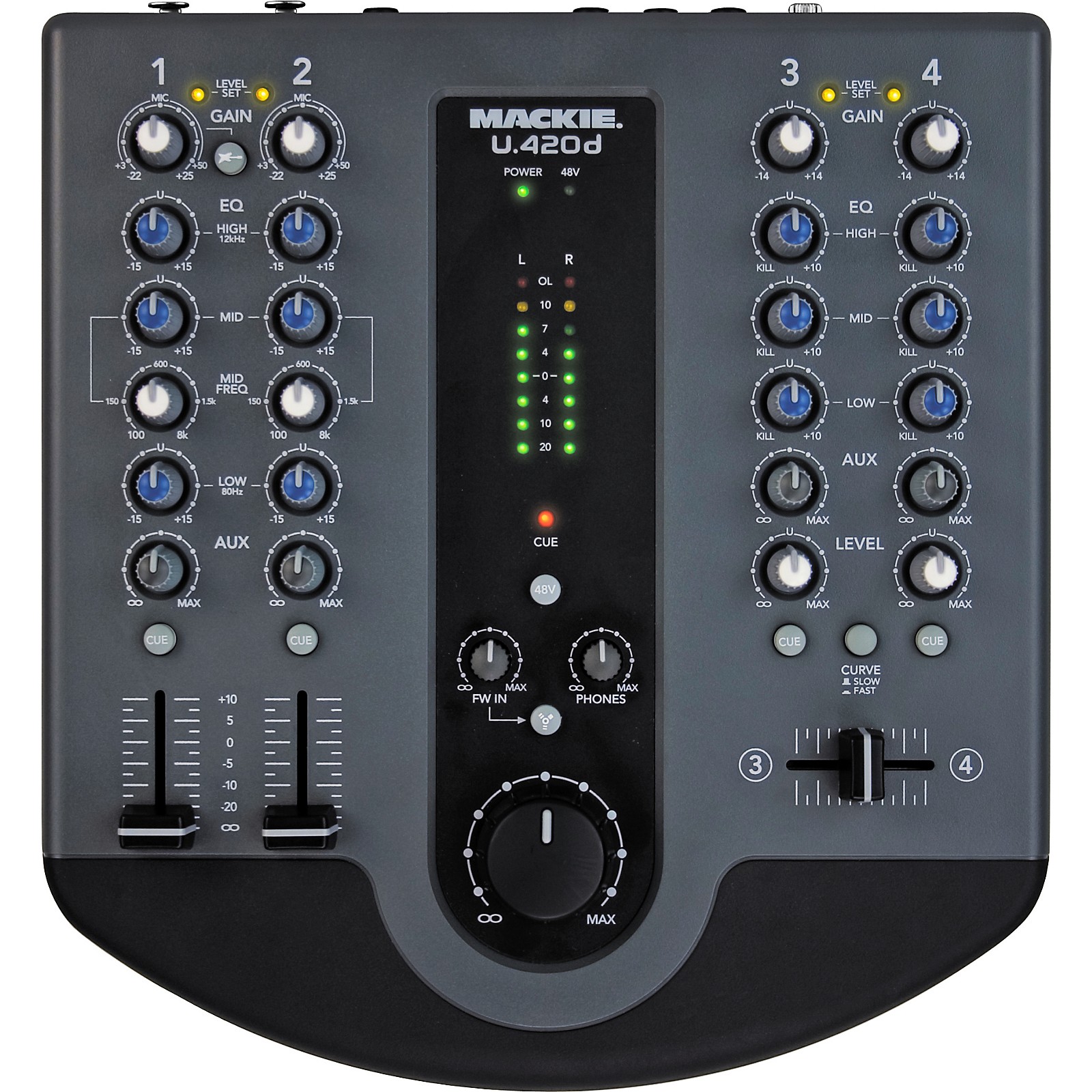 Mackie U.420d FireWire Mixer with Faders Musician's Friend