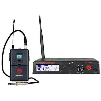 Nady U1100 GT100 Channel UHF Wireless Guitar/Instrument System