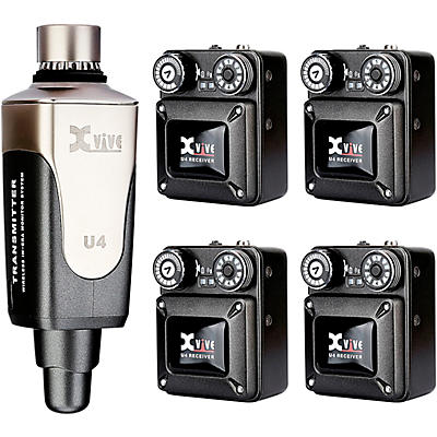 Xvive U4 In-Ear Wireless Monitor System With Transmitter & 4 Receivers