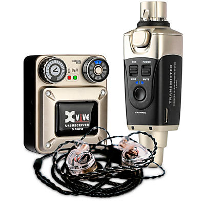 Xvive U45 Gold In-Ear Wireless System with JH Audio Jessie IEMs