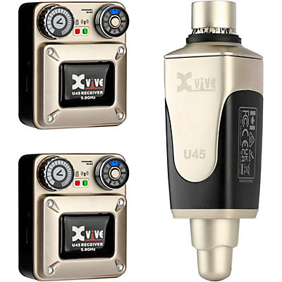 Xvive U45 In-Ear Wireless Monitor System With Transmitter and 2 Receivers (5.8 GHz)