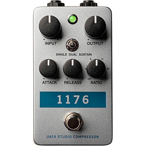 Universal Audio UAFX 1176 Studio Compressor Effects Pedal Condition 1 - Mint Silver