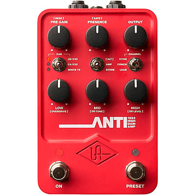 Universal Audio UAFX Anti 1992 High Gain Amp Guitar Effects Pedal -
