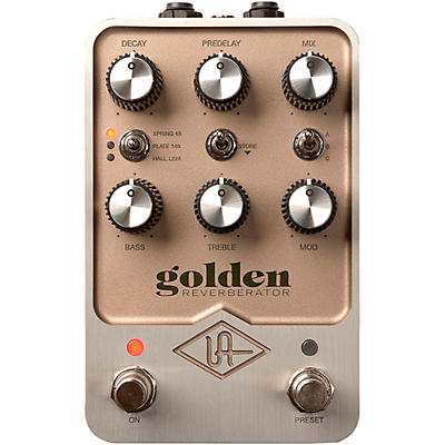 Universal Audio UAFX Golden Reverberator Guitar Effects Pedal -
