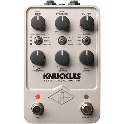 Universal Audio UAFX Knuckles '92 Rev F Dual Rec Amplifier Guitar Effects Pedal -