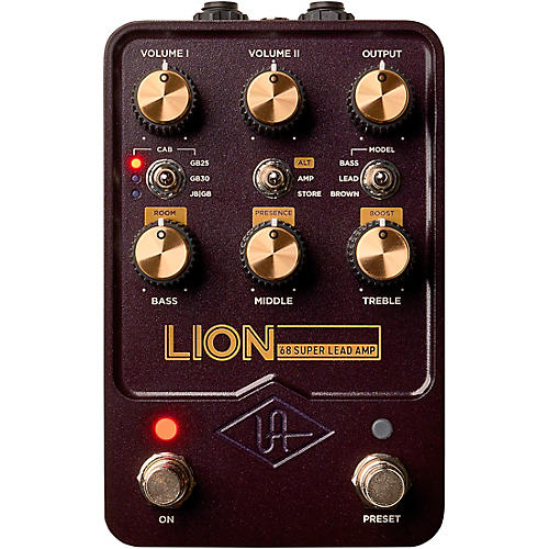 Universal Audio UAFX Lion '68 Super Lead Amp Effects Pedal Condition 2 - Blemished Purple 197881249953