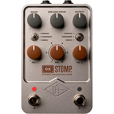 Universal Audio UAFX OX Stomp Dynamic Speaker Emulator Guitar Effects Pedal -