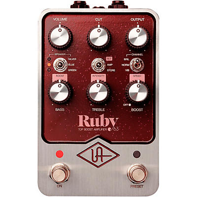 Universal Audio UAFX Ruby '63 Top Boost Amplifier Guitar Effects Pedal -