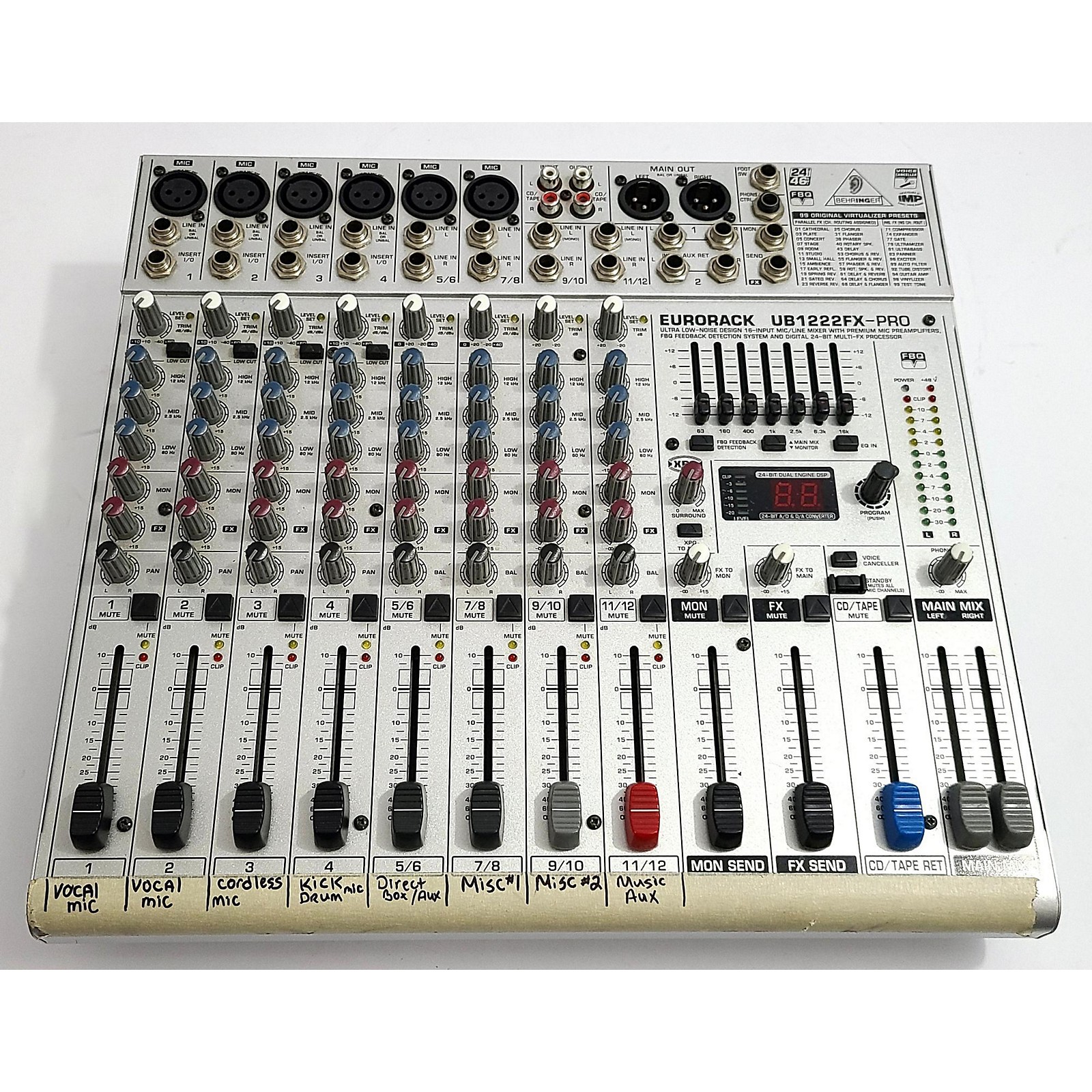 Behringer UB1222FXPro Unpowered Mixer Musician's Friend