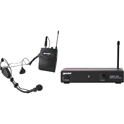 Gemini UHF-01HL Wireless Headset/Lavalier Combo System F3