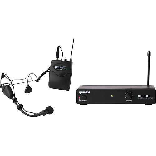 Gemini UHF-01HL Wireless Headset/Lavalier Combo System F4
