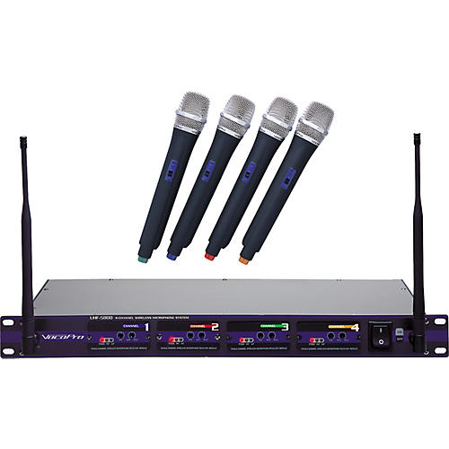 UHF-5800 4-Channel Wireless Microphone System