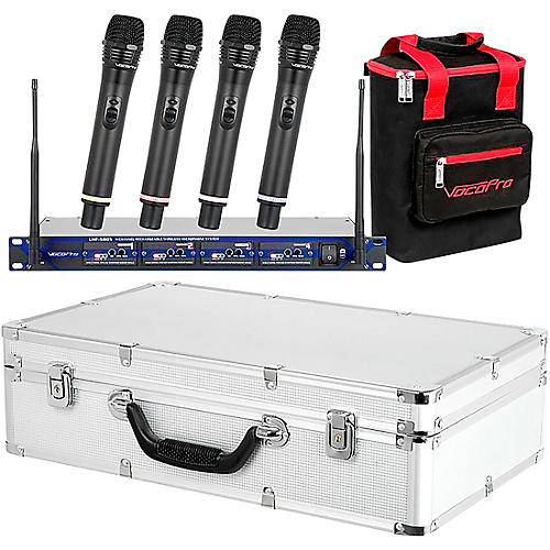 VocoPro UHF-5805 Plus Rechargeable Wireless System with Mic Bag Condition 1 - Mint Band 9