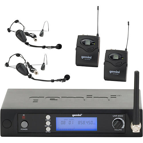 UHF-6100HL Dual Lavalier Wireless Headset System