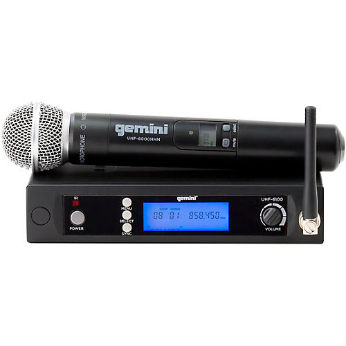 Gemini UHF-6100M Single Handheld Wireless System, 512 -537.5mHz Condition 1 - Mint