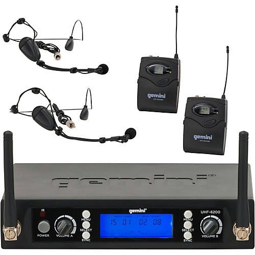 UHF-6200HL Dual Lavalier Wireless Headset System
