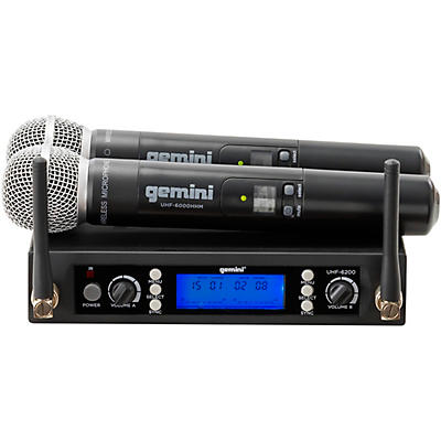 Gemini UHF-6200M UHF Dual Handheld System - 512-537.5MHz