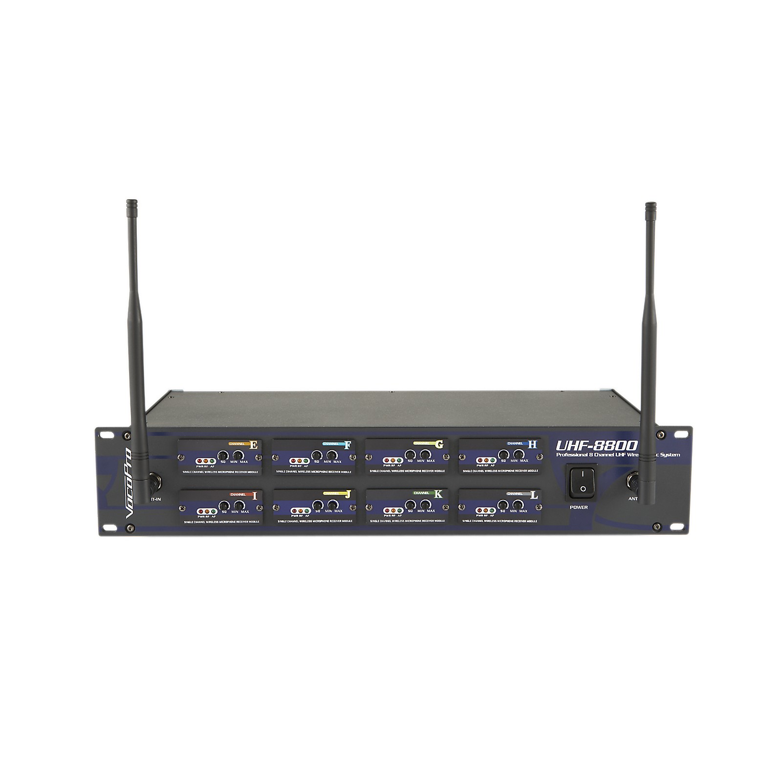 VocoPro UHF8800 II 8Channel UHF Wireless Microphone System Musician