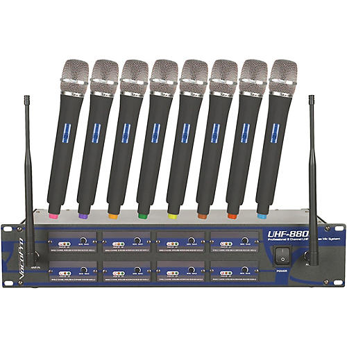 UHF-8800 Plus 8-Channel Wireless System with Carrying Bag