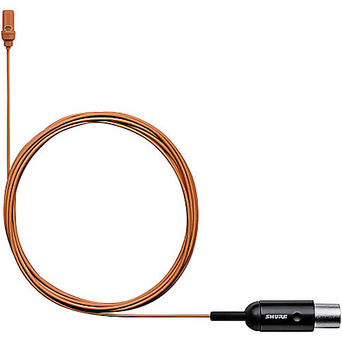 Shure UL4 UniPlex Cardioid Subminiature 4 Pin Lavalier Microphone Cocoa