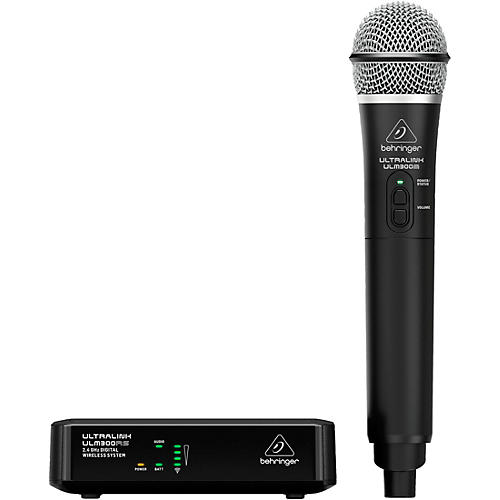 Behringer ULM300MIC High-Performance 2.4gHz Digital Wireless System With  Handheld Mic & Receiver B Range