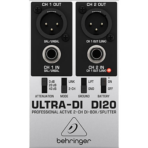 Behringer ULTRA-DI DI20 2-Channel Active Direct Box and Splitter