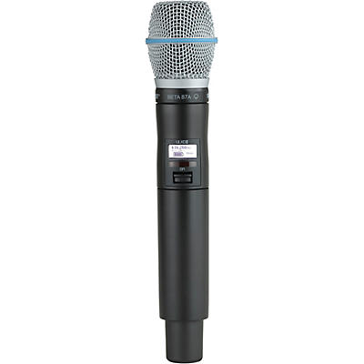 Shure ULXD2/B87A Wireless Handheld Microphone Transmitter With Interchangeable BETA 87A Microphone Cartridge
