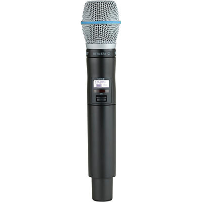 Shure ULXD2/B87A Wireless Handheld Microphone Transmitter With Interchangeable BETA 87A Microphone Cartridge