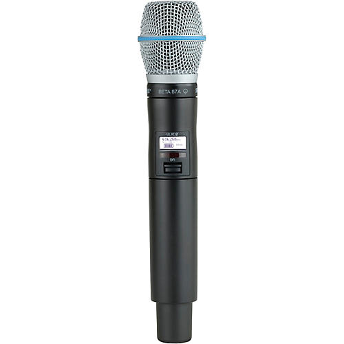 Shure ULXD2/B87A Wireless Handheld Microphone Transmitter With Interchangeable BETA 87A Microphone Cartridge Band H50