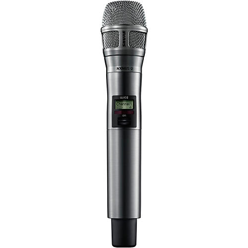 Shure ULXD2/N8SN Digital Handheld Wireless Microphone Transmitter With Nexadyne 8/S Supercardioid Capsule, Band G50: 470-534MHz Band G50 Nickel