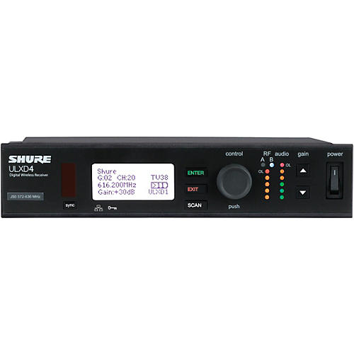 Shure ULXD4 Digital Wireless Receiver Condition 1 - Mint Band J50A