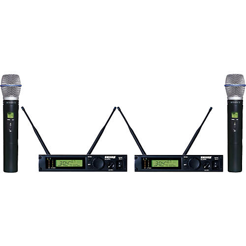 Shure ULXP24D BETA87A Dual Handheld Wireless Microphone System