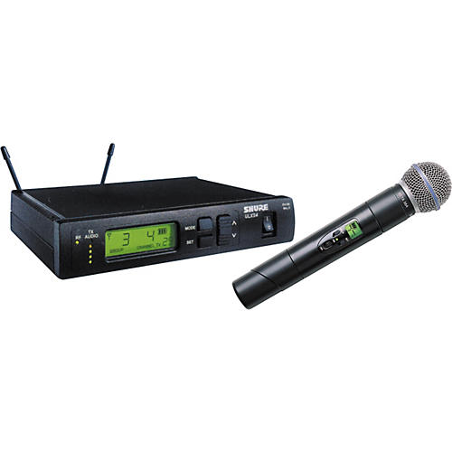ULXS24/BETA58 Handheld, Frequency-Selectable Wireless System