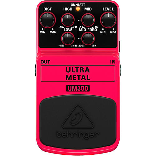 Behringer UM300 Ultra Metal Distortion Guitar Effects Pedal Condition 1 - Mint