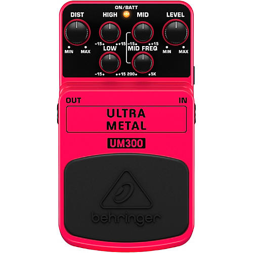 UM300 Ultra Metal Distortion Guitar Effects Pedal
