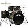 Sound Percussion Labs UNITY II 5-Piece Complete Drum Set With Hardware, Cymbals and Throne Black Onyx Glitter
