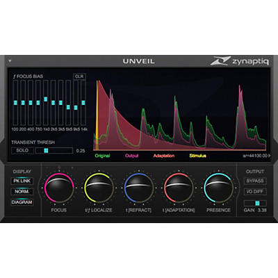 Zynaptiq UNVEIL Plug-in (Software Download)