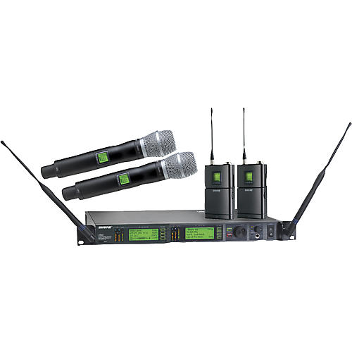 UR124D/SM86 Dual Bodypack and Handheld Wireless Microphone System