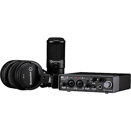 Steinberg UR22C Recording Pack With 2 In/2 Out USB 3.0 Type-C Audio Interface, Microphone & Headphones Condition 1 - Mint