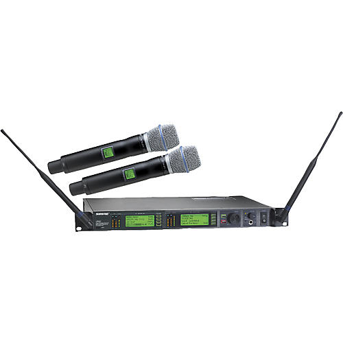 UR24D/BETA87C Dual Handheld Wireless Microphone System