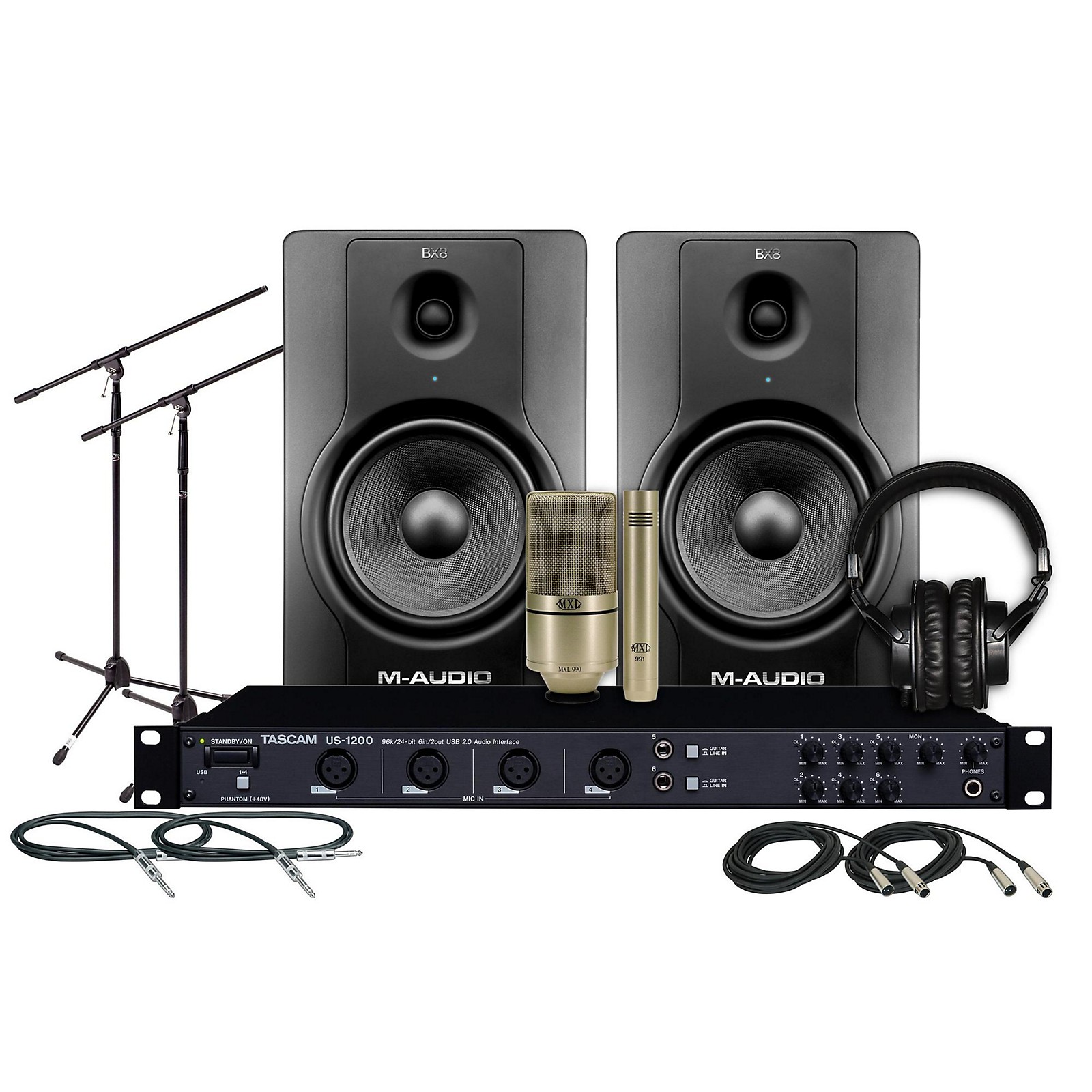 Tascam US-1200 BX8 MXL Package | Musician's Friend