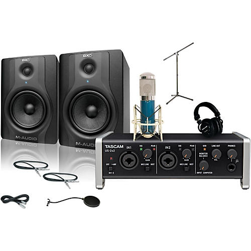 US-2x2 MXL 4000 and M Audio BX5 Recording Package 1