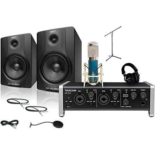 US-2x2 MXL 4000 and M Audio BX8 Recording Package 1