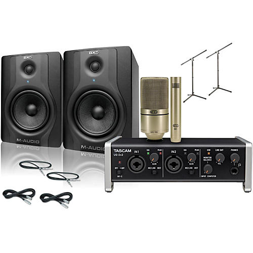 US-2x2 MXL 990/991 M-Audio BX5 Recording Package  