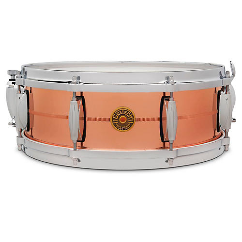 Gretsch Drums USA C2 2mm Polished Copper 8 Lug Snare Drum 14 x 5 in.