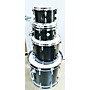 Used Gretsch Drums USA CUSTOM 4PC DRUM KIT Drum Kit BLACK SPARKLE
