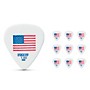 Pick Boy USA Flag Small Celltex Guitar Picks 1.00 mm 10 Pack