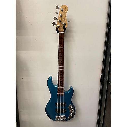G&L USA L2500 5 String Electric Bass Guitar Blue Sparkle