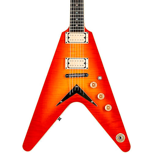 USA Patents Pending V Flame-Top Electric Guitar